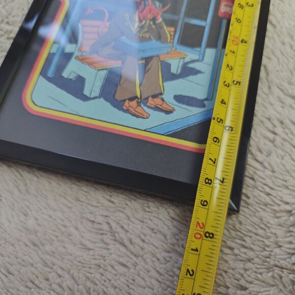 Steven Rhodes Satan Is Waiting Print 7.5"x5.5" Framed Home Decor Halloween - Picture 3 of 4